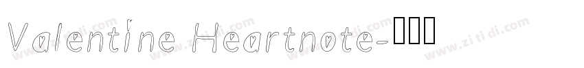 Valentine Heartnote字体转换